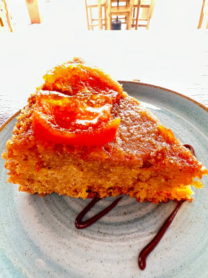 Porción de torta artesanal