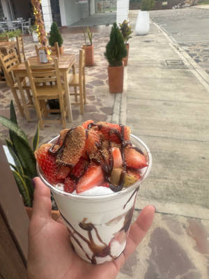 Fresas con crema