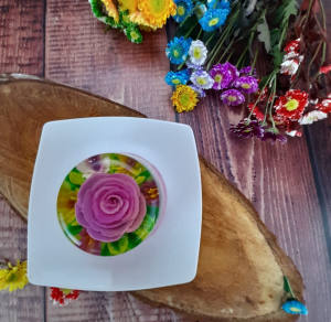 Gelatorta floral 3D