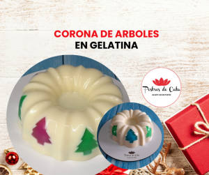 Corona de árboles en gelatina
