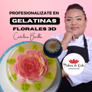 Profesionalízate en gelatinas florales 3D