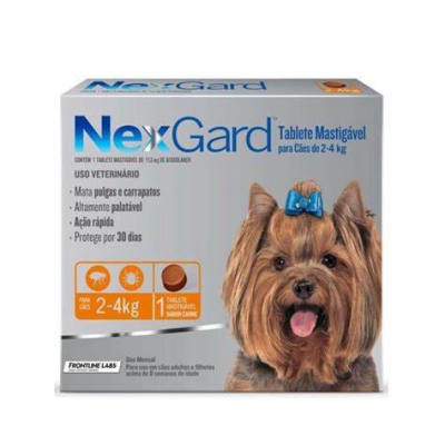 NEXGARD TABLETA PERRO 2KG A 4KG