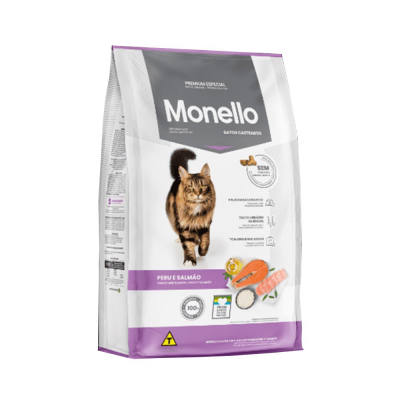 Monello Cat Castrados pavo y salmon 10kg
