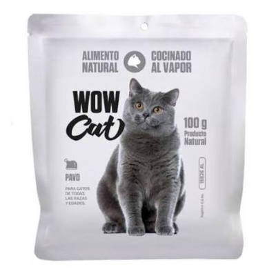 Wow Cat Comida Humeda Pavo * 100 GR