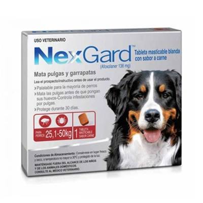 NEXGARD TABLETA 25,1KG A 50KG