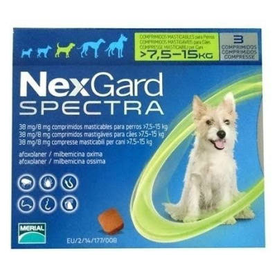 NEXGARD SPECTRA PERRO 7,5KG 15KG 