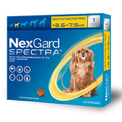 NEXGARD SPECTRA PERRO 3,5KG A 7,5KG