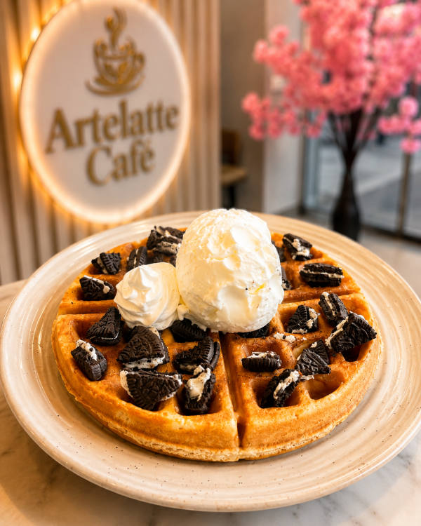Waffle de Oreo 