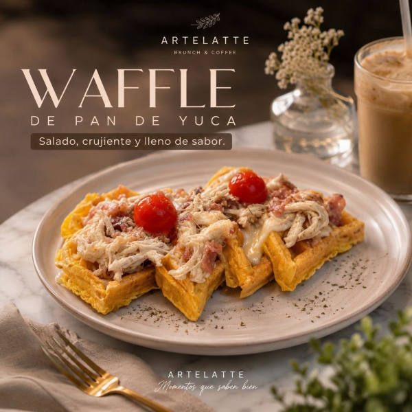 Waffle de Pan de Yuca