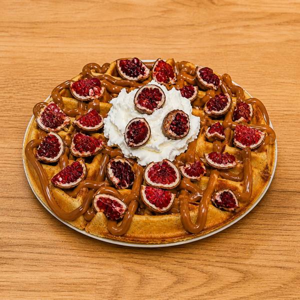 Waffle Franui con dulce de leche